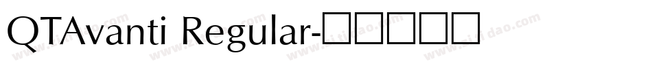 QTAvanti Regular字体转换
